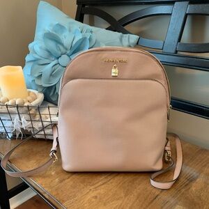 Light Pink Michael Kors Backpack Purse